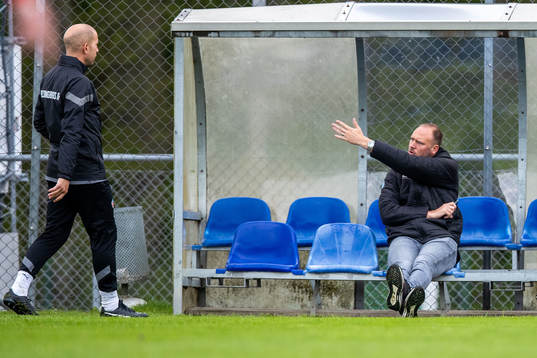 Assisterande tränare Mattias Lindström och sportchef