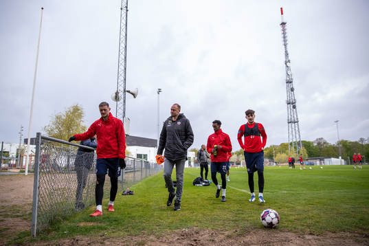 Albert Ejupi, sportchef Andreas Granqvist, Taha Ali och