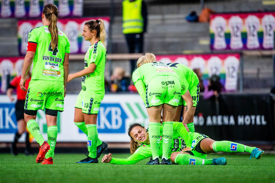 Kristianstads <k25<under fotbollsmatchen i Damallsvenskan