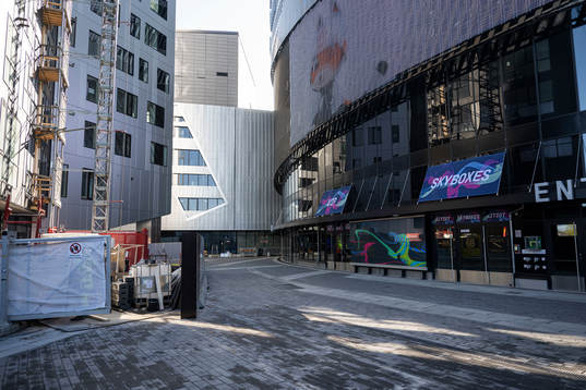 General exterior view over Nokia Arena
