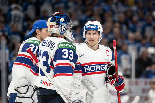 Mathis Olimb of Norway looks dejected