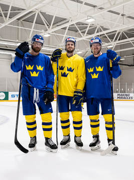 Adam Larsson, Oliver Ekman Larsson and Joakim Nordström of