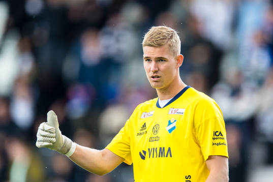 Östers målvakt Mathias Nilsson