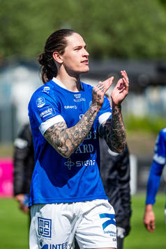 Trelleborgs Isak Jönsson jublar