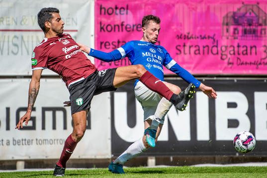 Västerås Pedro Ribeiro mot Trelleborgs Nicolas Mortensen