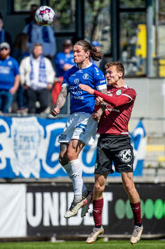 Trelleborgs Isak Jönsson mot Västerås Viktor Granath