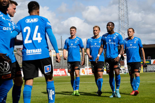 Halmstads Samuel Kroon, Villiam Dahlström, Sadat Karim och