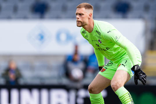 Halmstads målvakt Malkolm Nilsson Säfqvist