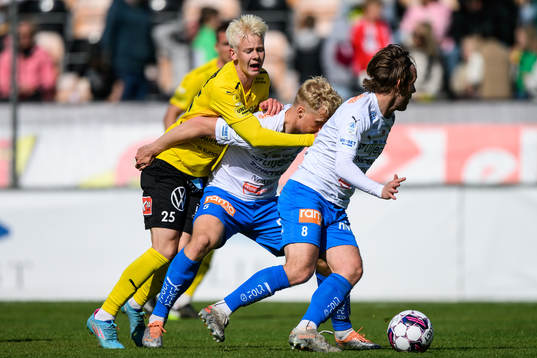 Mjällbys Otto Rosengren och Värnamos Victor Larsson
