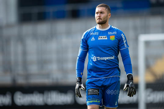 GAIS målvakt Mergim Krasniqi deppar