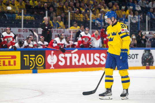 Anton Bengtsson of Sweden looks dejected
