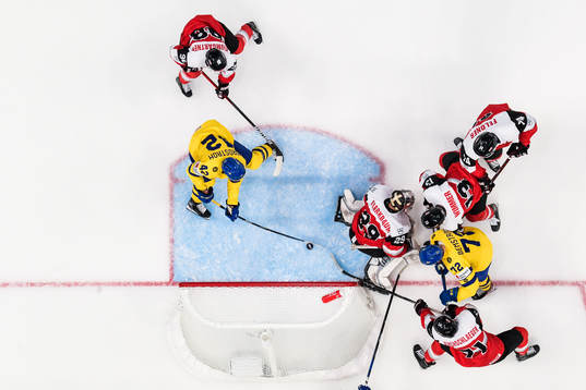 Joakim Nordström of Sweden scores 3-1