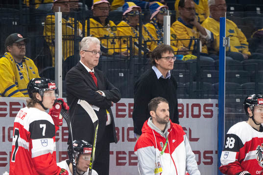Head coach Roger Bader and assistant coach Arno Del Curto
