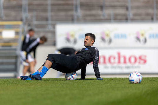 Falkenbergs målvakt Nadeem Omar