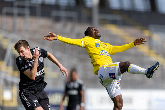 under fotbollsmatchen i Ettan södra mellan Falkenberg och