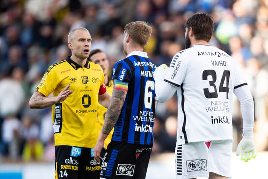 Elfsborgs Johan Larsson och Sirius Marcus Mathisen och