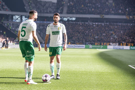 Hammarbys Mohanad Jeahze och Nahir Besara