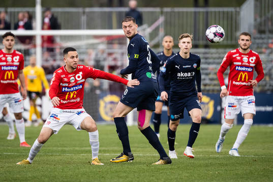 Degerfors Abdelrahman Saidi och Helsingborgs Albert Ejupi