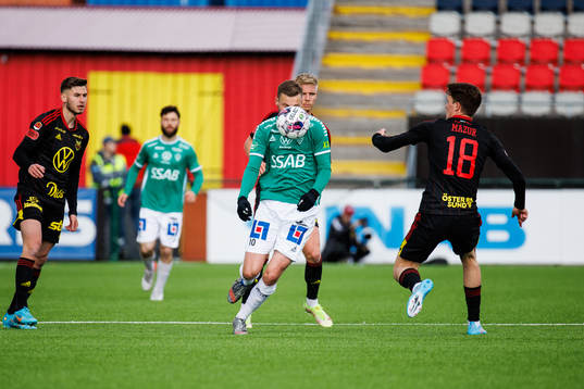 Brages Niklas Söderberg bunder fotbollsmatchen i
