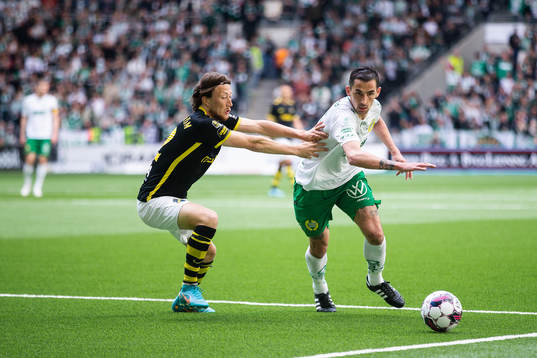 s Axel Björnström och Hammarbys Loret Sadiku