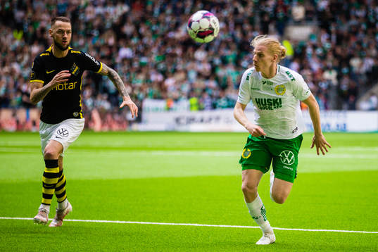 s Alexander Milosevic och Hammarbys Gustav Ludwigson