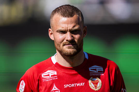 Kalmars Rasmus Sjöstedt vid line up