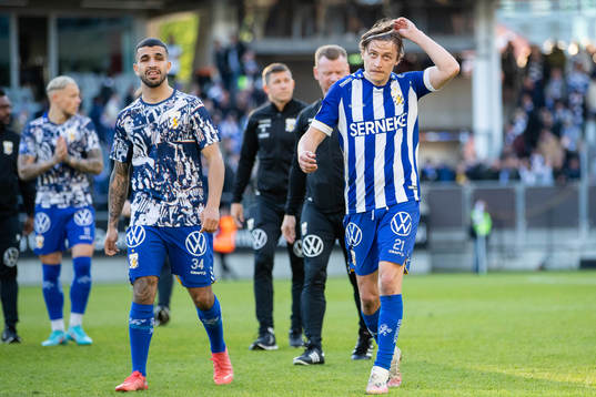 IFK Göteborgs Simon Thern deppar
