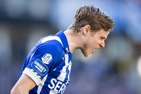 IFK Göteborgs Gustaf Norlin reagerar