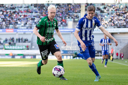Varbergs André Boman och IFK Göteborgs Gustaf Norlin