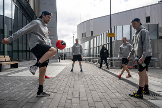 Henrik Tömmernes, Carl Klingberg and Max Friberg of Sweden