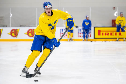 Linus Karlsson of Sweden at a practice session