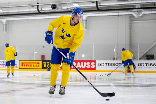 Elmer Söderblom of Sweden at a practice session