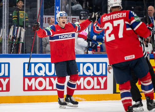 Andreas Kalvestad of Norway celebrates