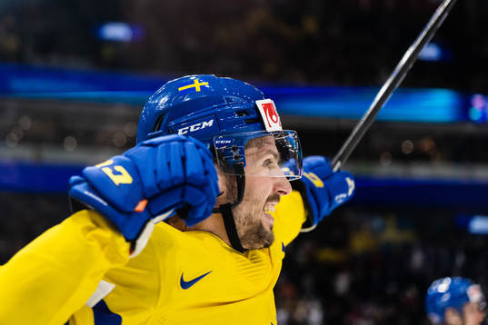 Mathias Bromé of Sweden celebrates