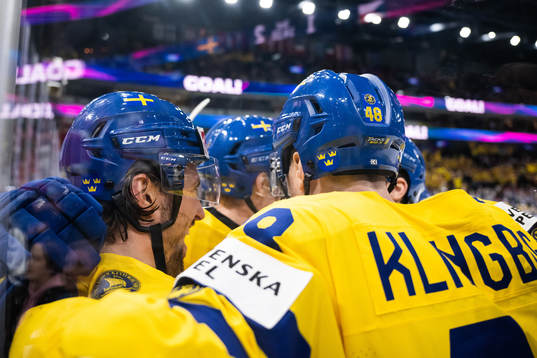 Mathias Bromé of Sweden celebrates