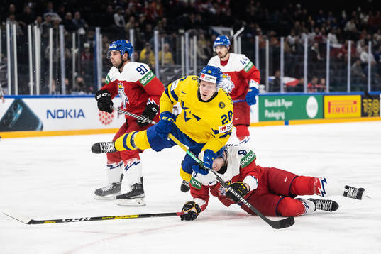 Anton Bengtsson of Sweden scores 2-5