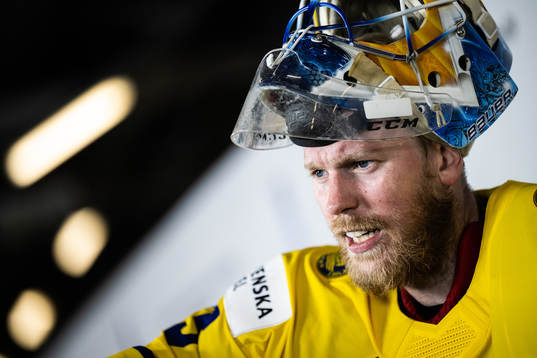 goaltender Magnus Hellberg of Sweden