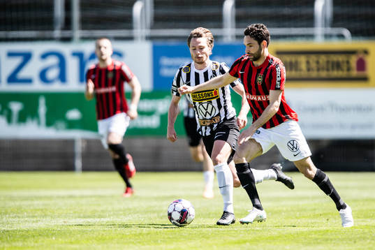 Landskronas Filip Ottosson och Brommapojkarnas Marijan Cosic