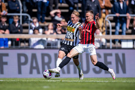 Landskronas Jesper Strid och Brommapojkarnas Oscar Krusnell