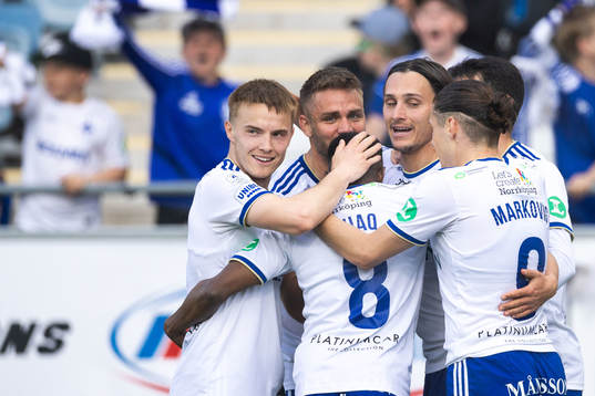 IFK Norrköpings Jonathan Levi jublar