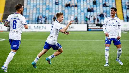IFK Norrköpings Jacob Ortmark jublar