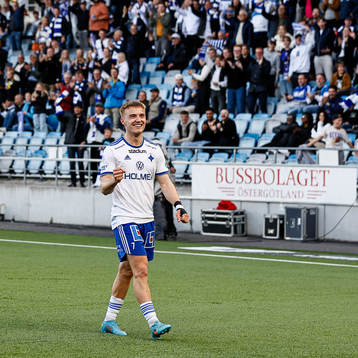 IFK Norrköpings Jacob Ortmark jublar