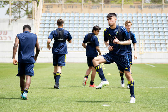 I denna handout-bild från Svenska Fotbollförbundet syns