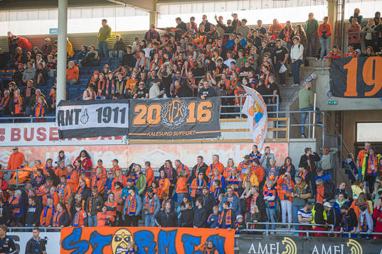 Spectators in the stands
