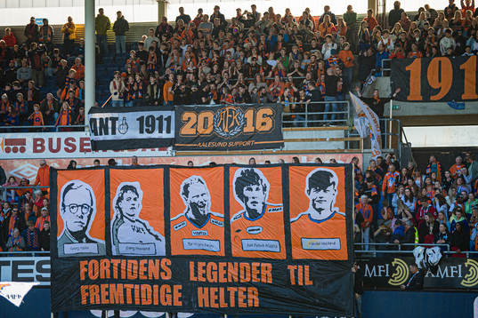 Spectators in the stands