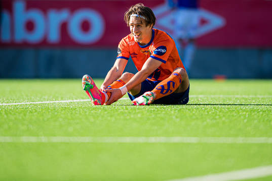 Sigurd Hauso Haugen of Aalesund looks dejected