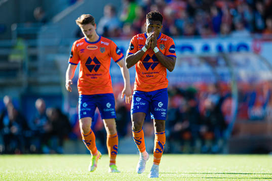 Erikson Spinola Lima of Aalesund looks dejected