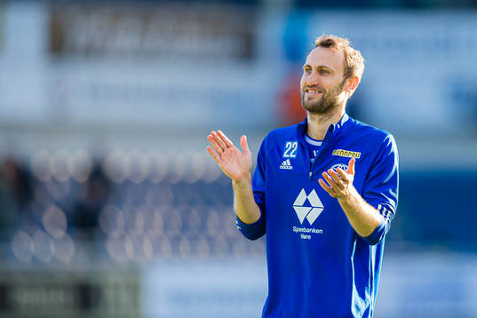 Magnus Wolff Eikrem of Molde celebrates