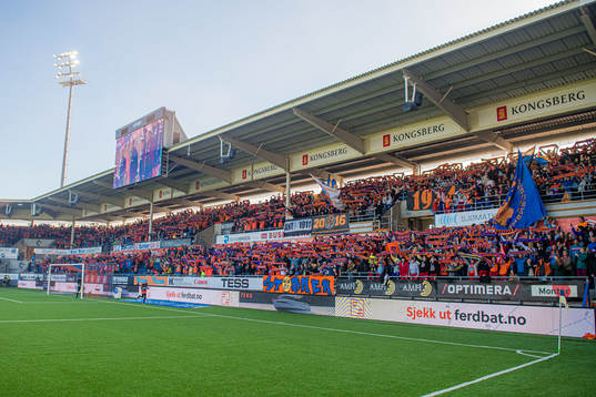 Spectators in the stands