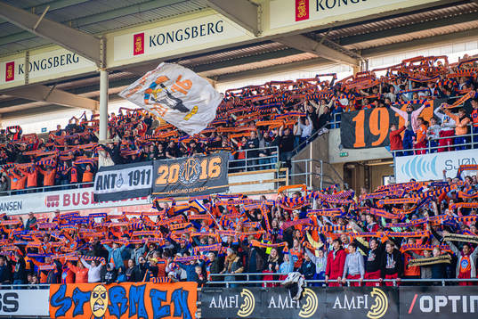 Spectators in the stands